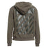 Off White Diag Tab Slim Fit Green Zip Hoodie OMBE013S22FLE00356